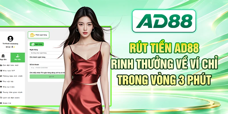 Rút Tiền AD88 - Rinh Thưởng Về Ví Chỉ Trong Vòng 3 Phút